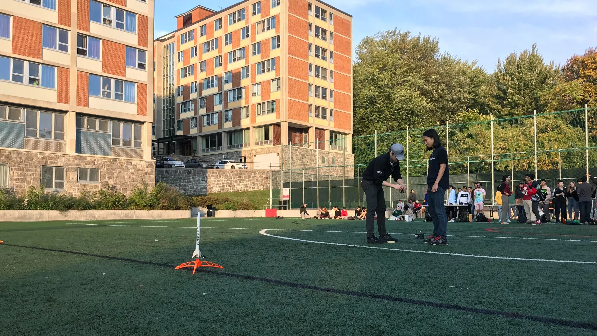 Rocket team members hosting a youth outreach event.